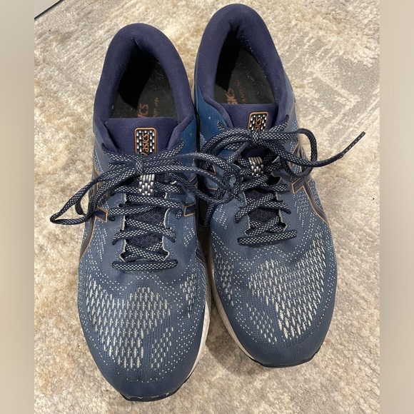 ASICS Kayano Men’s Size 12 F450919 Running Shoes Sneakers FlyteForm Blue Orange - Picture 3 of 8